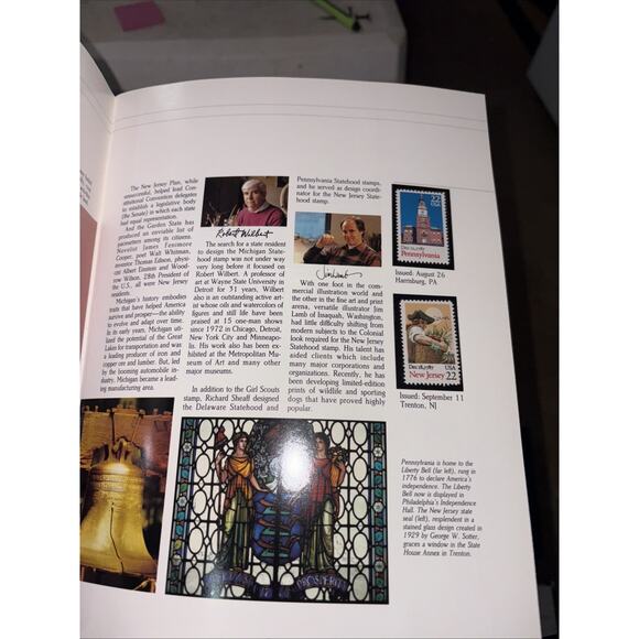 U.S. Postal Service - 1987 Mint Set Of Commemorative Stamps Book! - 39 STAMPS - Picture 3 of 4